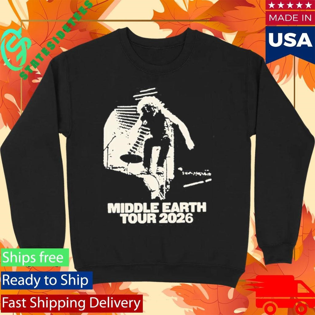 Jesse Welles Middle Earth Tour 2026 Shirt Unisex , , , Long Sleeve Tee