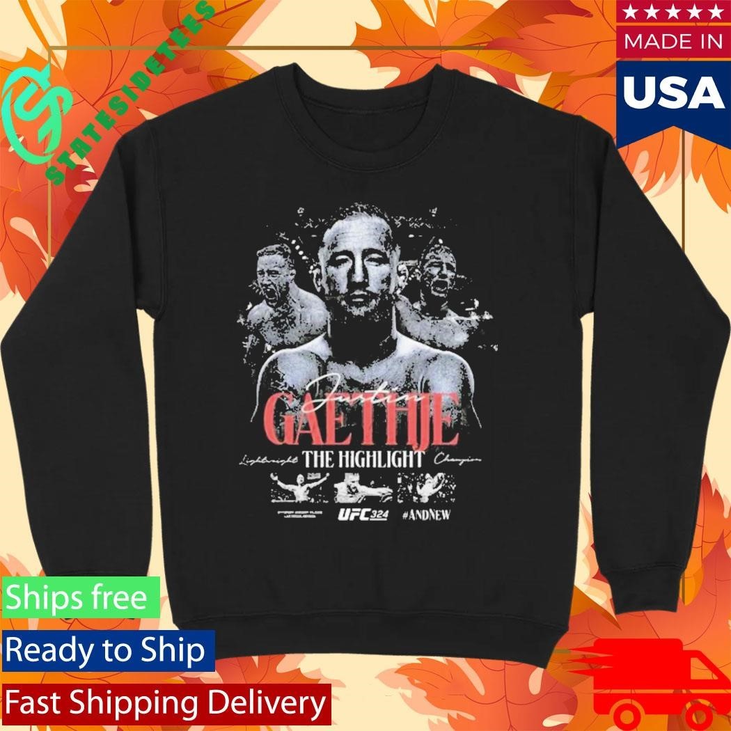 Justin Gaethje Ufc 324 Andnew Interim Lightweight Champion Unisex , , , Long Sleeve Tee