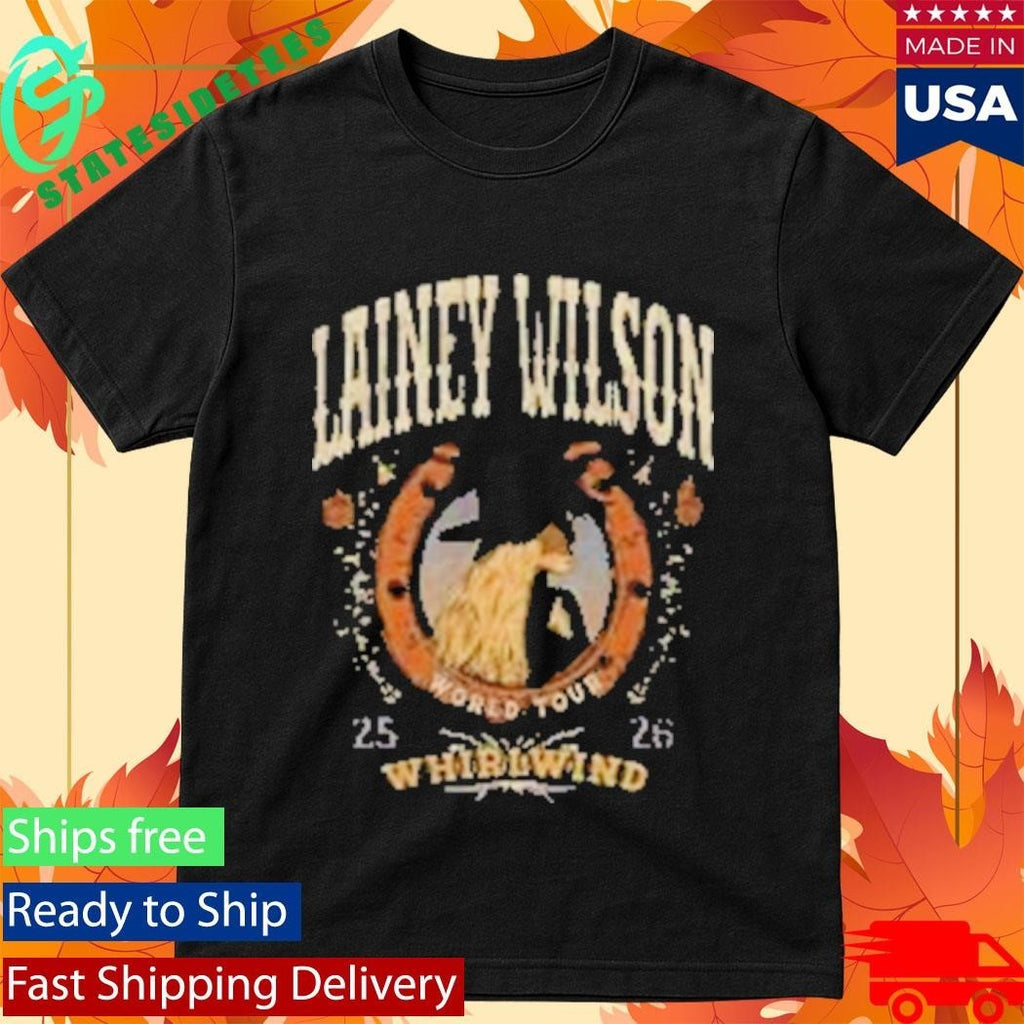 Lainey Wilson Whirlwind Black Tour Shirt Unisex , , , Long Sleeve Tee
