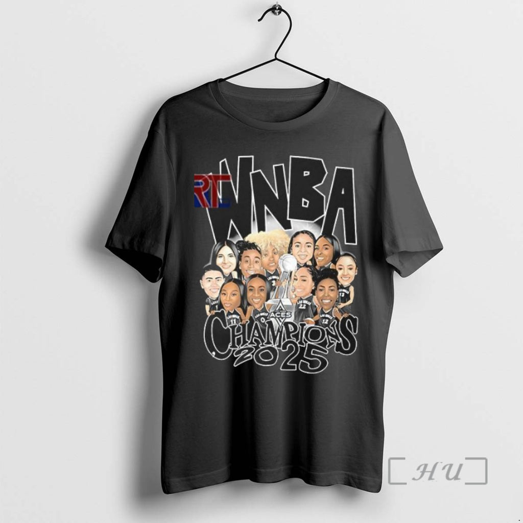 Limited Edition 2025 Wnba Champs Roster Caricature Tee Shirt Sweater