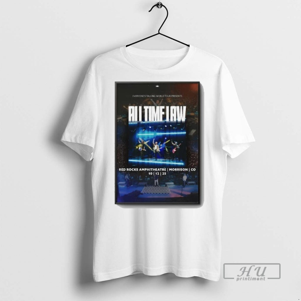 Limited Edition All Time Low Red Rocks Amphitheatre Show On Oct 12 2025 Graphic Tee