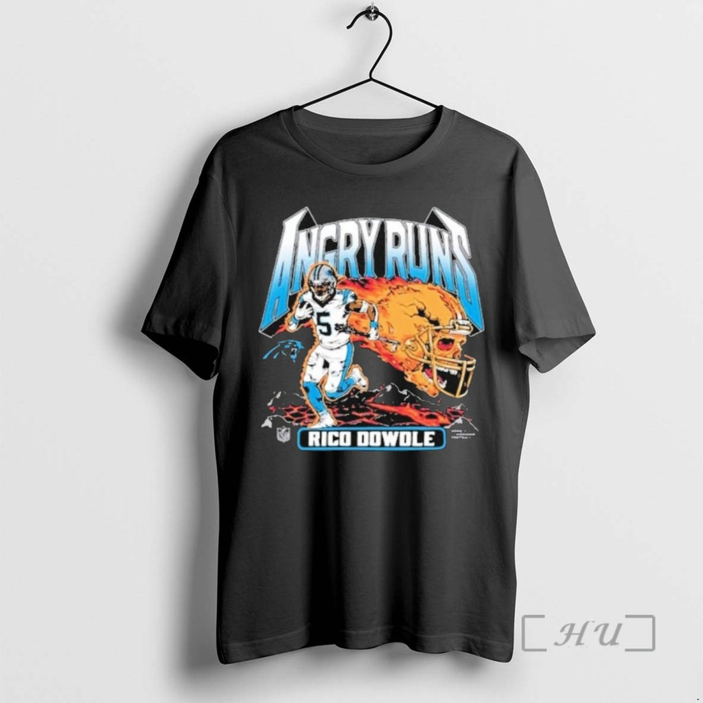 Limited Edition Angry Runs 2025 Panthers Rico Dowdle Tee Shirt Sweater