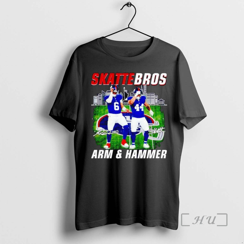 Limited Edition Cameron Skattebo Jaxson Dart Arm And Hammer New York Giants Tee Shirt Sweater
