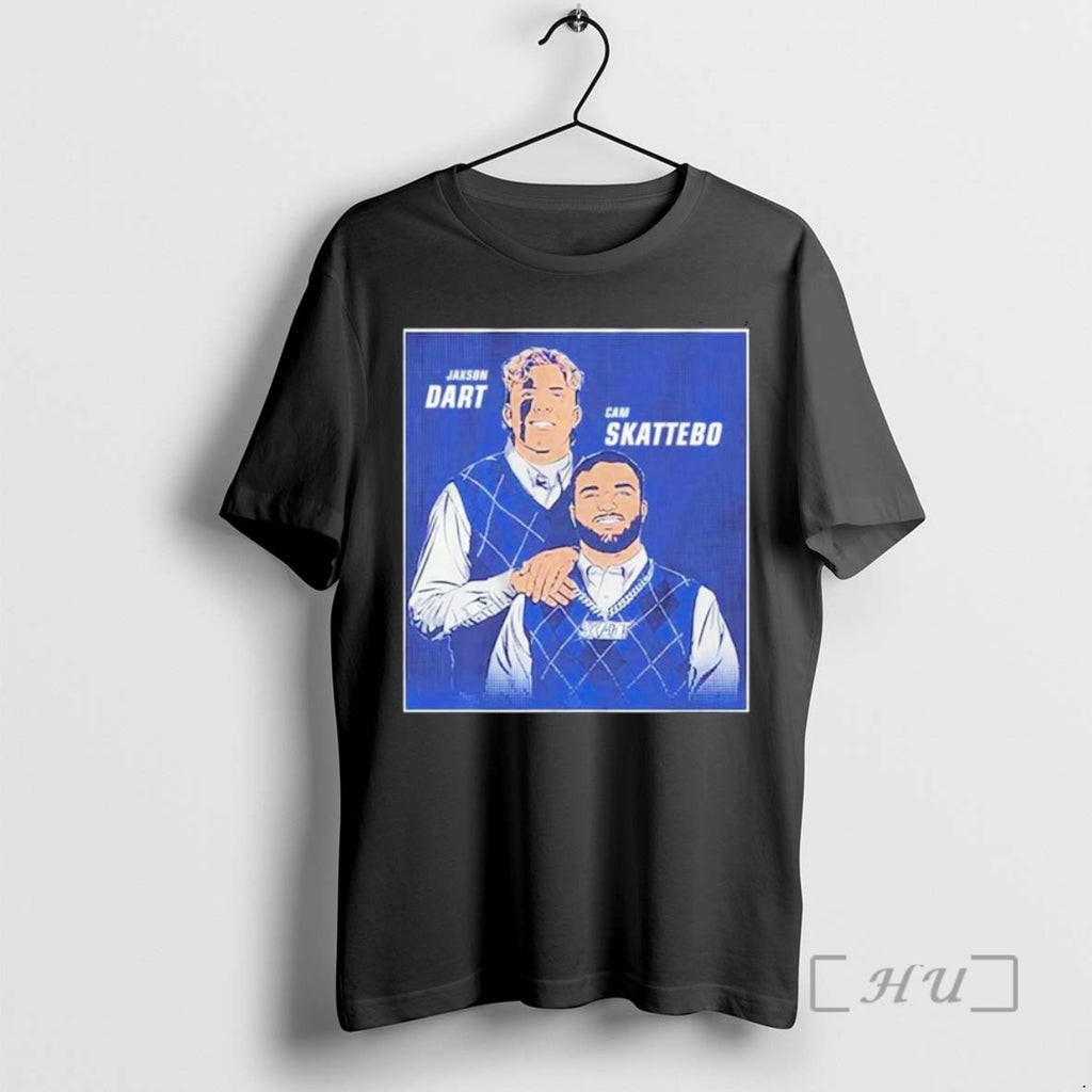 Limited Edition Cameron Skattebo And Jaxson Dart Step Brothers Ny Giants Tee Shirt Sweater