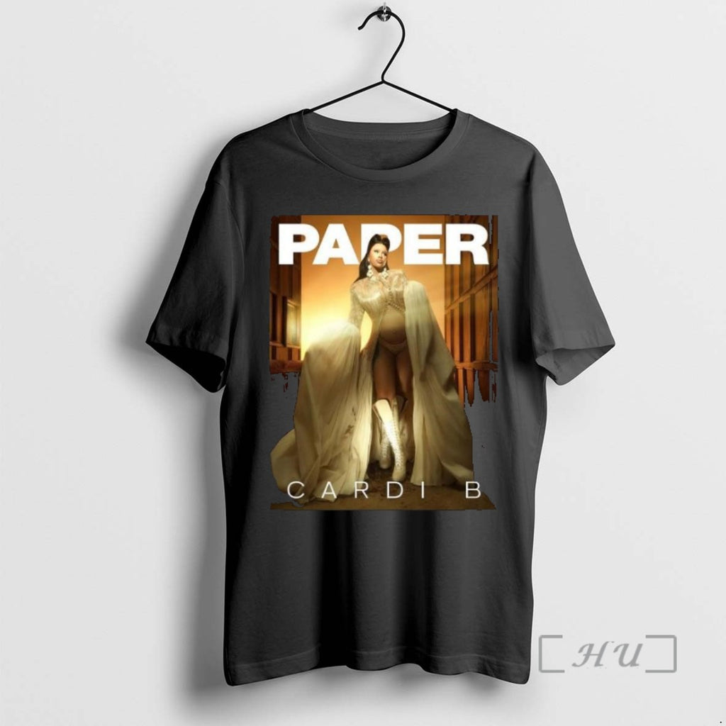 Limited Edition Cardi B Graces The Cover Of Paper Magazine Long Sleve Tee Shirt Sweater