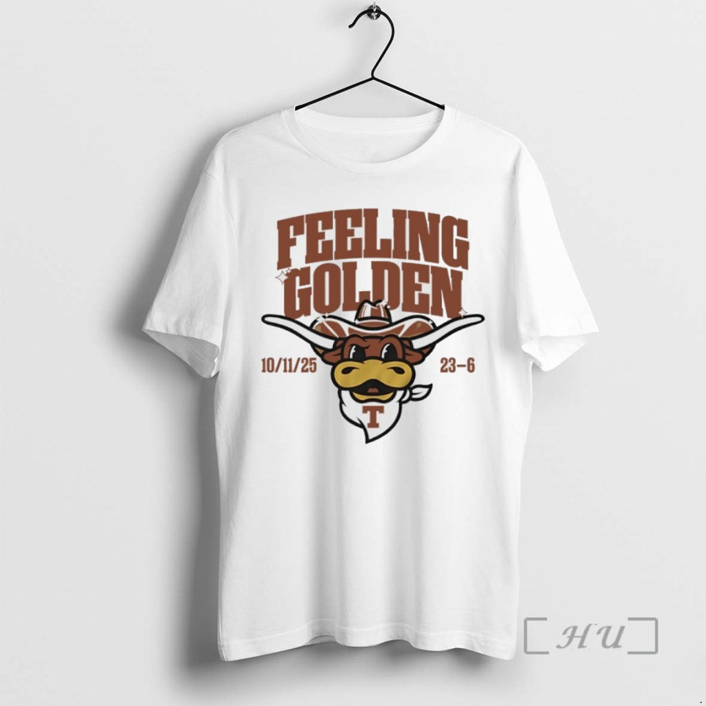 Limited Edition Feeling Golden Texas Longhorns Beat Oklahoma Sooners 23 6 Tee Shirt Sweater