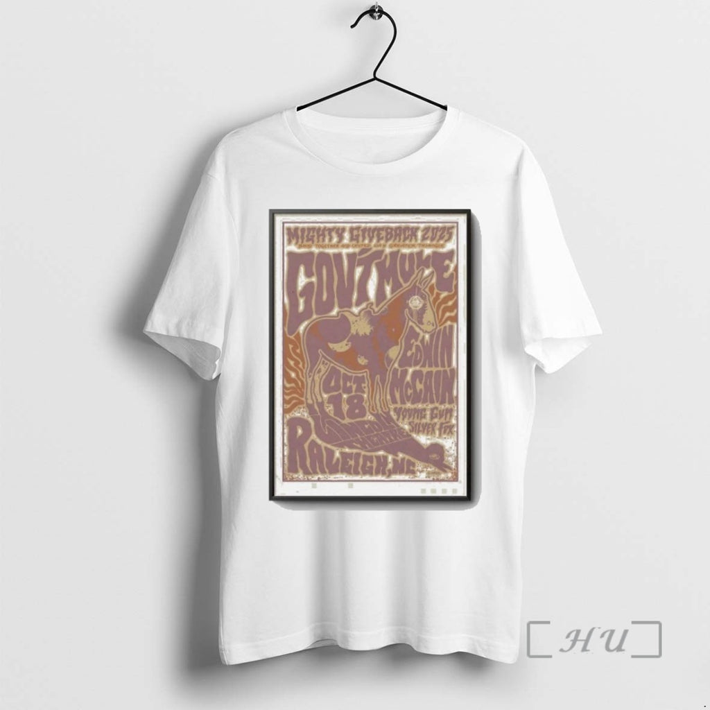 Limited Edition Govt Mule Raleigh Tour On Oct 18 2025 Tee Shirt Sweater