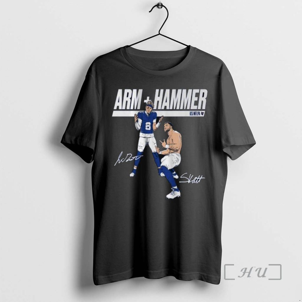 Limited Edition Jaxson Dart Cam Skattebo Arm Hammer Signatures Long Sleve Tee Shirt Sweater