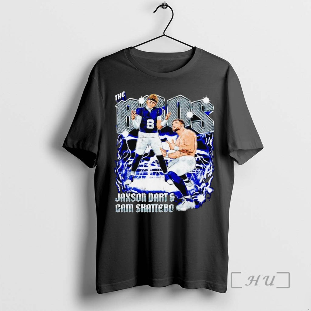 Limited Edition Jaxson Dart And Cam Skattebo The Bros Dancing Tee Shirt Sweater