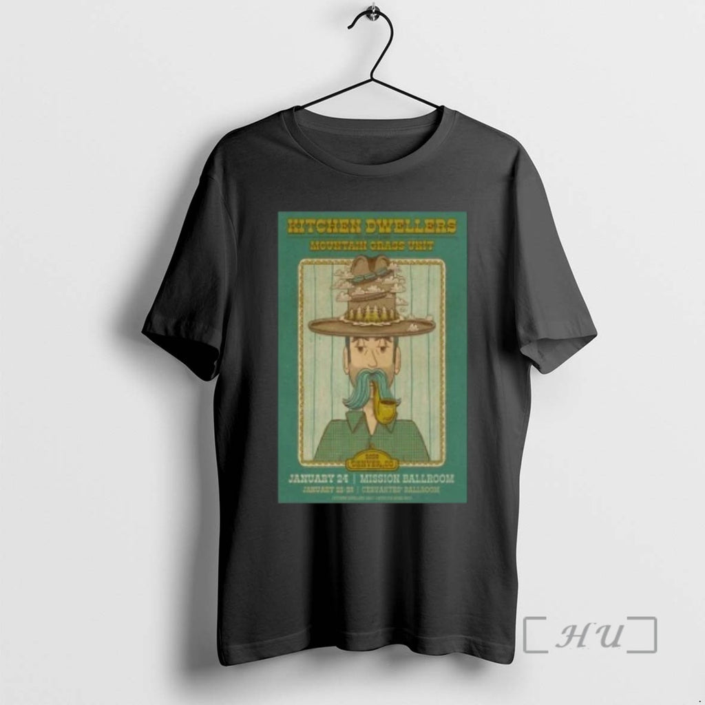 Limited Edition Kitchen Dwellers Denver Colorado Concert Tee Shirt Sweater