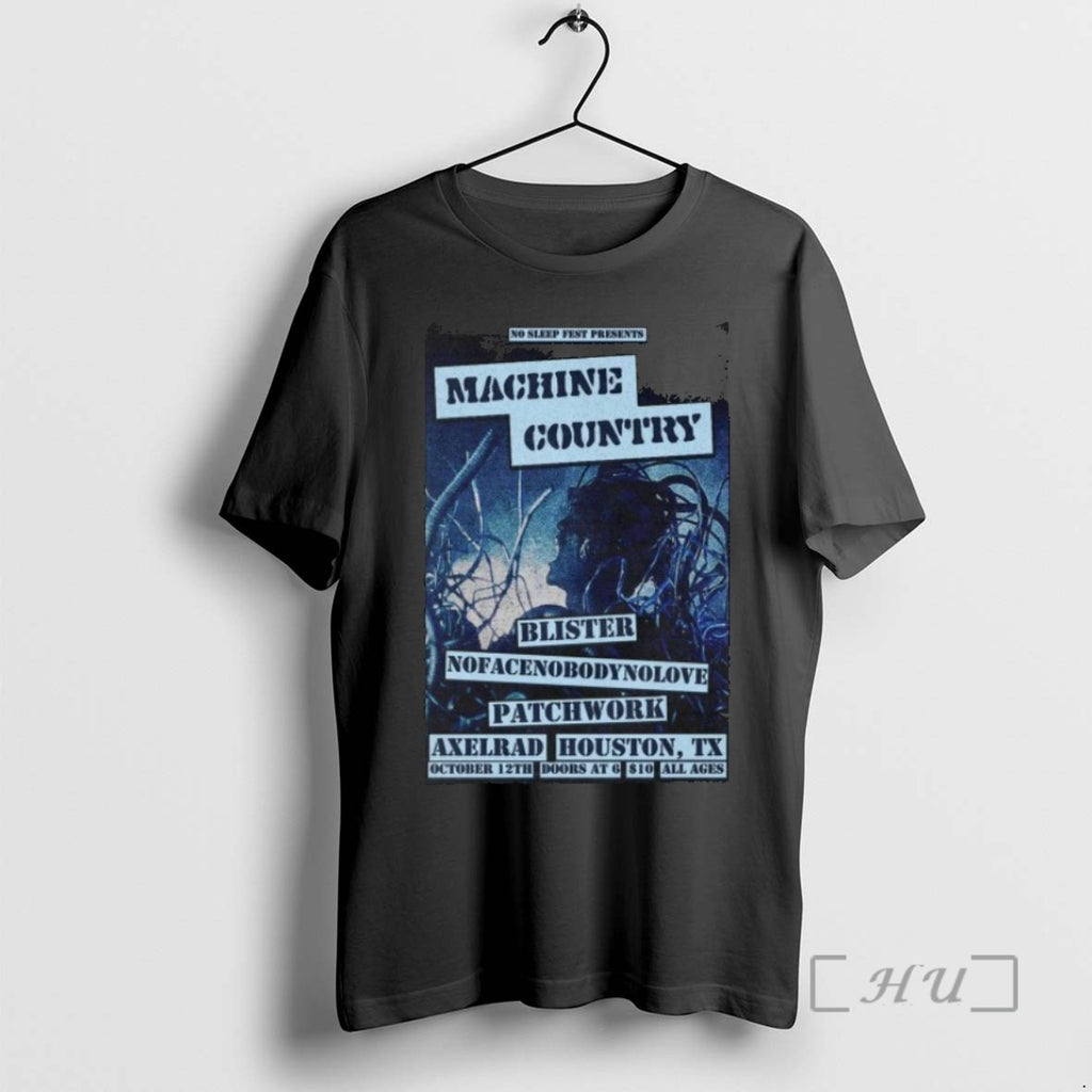 Limited Edition Machine Country October 12 2025 Houston Texas Tee Shirt Sweater