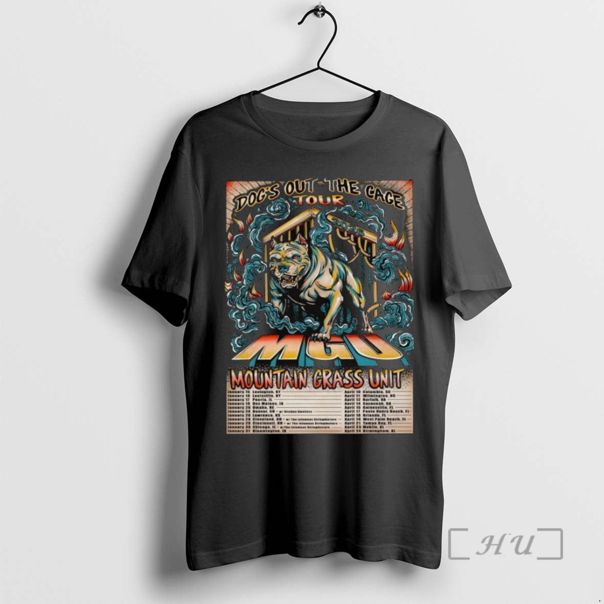 Limited Edition Mountain Grass Unit 2026 Dogs Out The Cage Tour Long Sleve