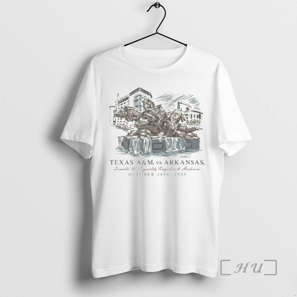 Limited Edition October 18 Arkansas Vs Texas Am Game Day 2025 Tee Shirt Sweater