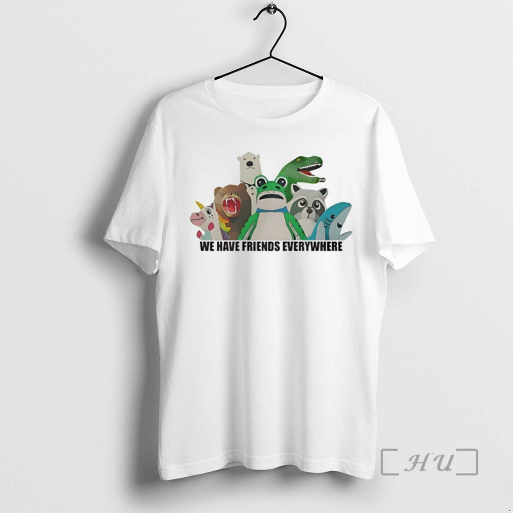 Limited Edition Portland Frog We Have Friends Everywhere Tee Shirt Sweater
