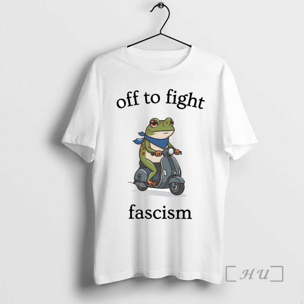 Limited Edition Portland Frog Off To Fight Fascism Tee Shirt Sweater