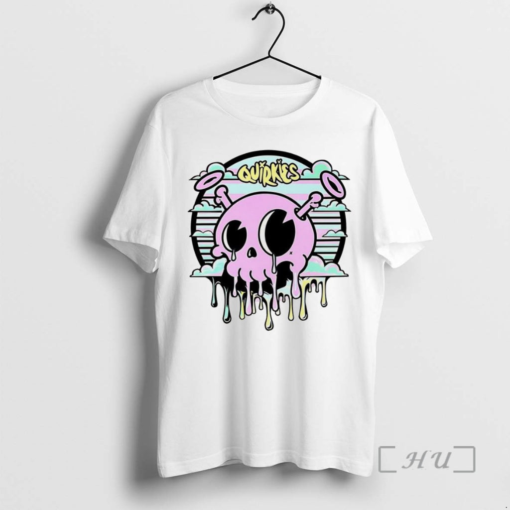 Limited Edition Quirkies Skull Two Crossbones Melting Vintage Tee Shirt Sweater