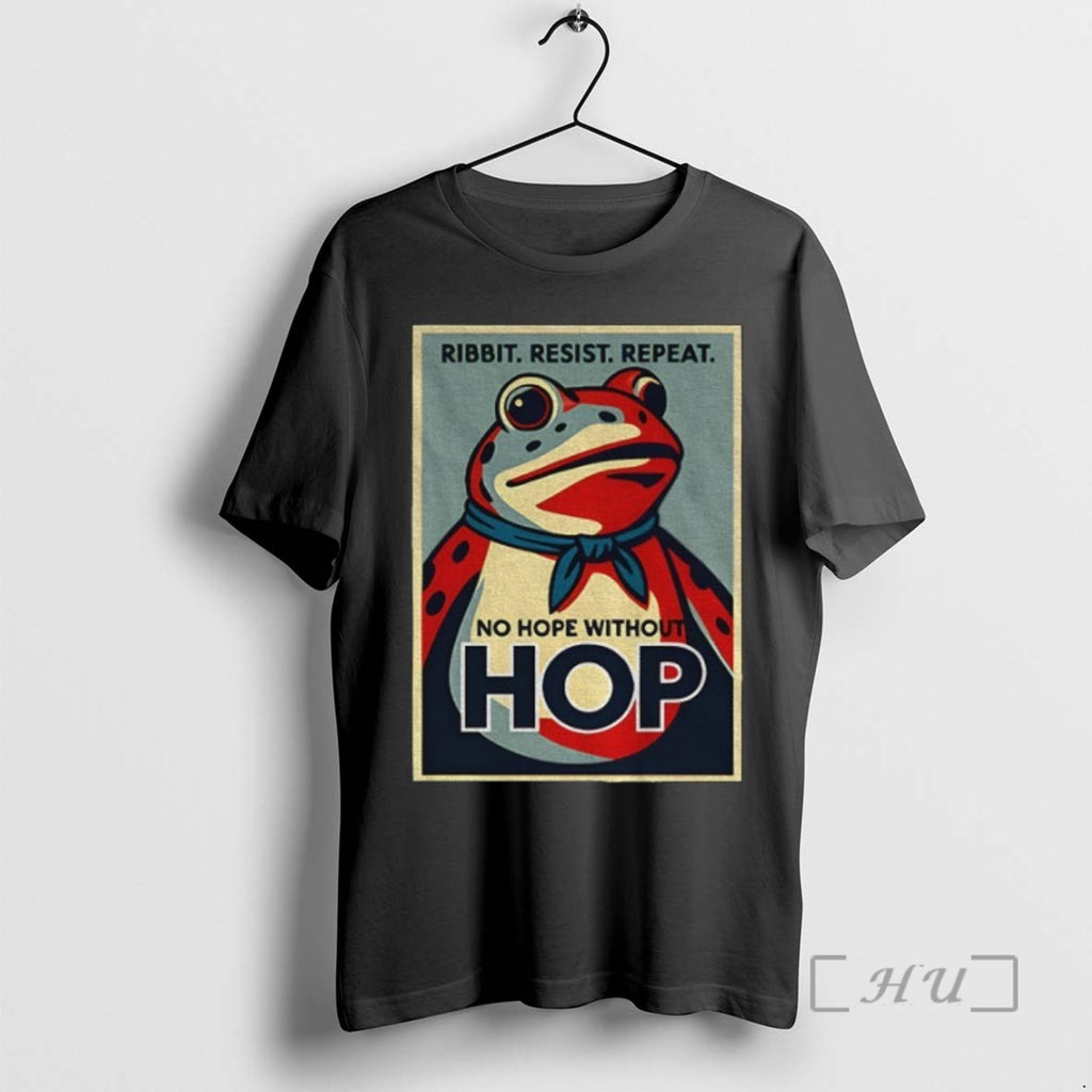 Limited Edition Resist Portland Frog I Stand With Frog Ribbit Resist Repeat Hop