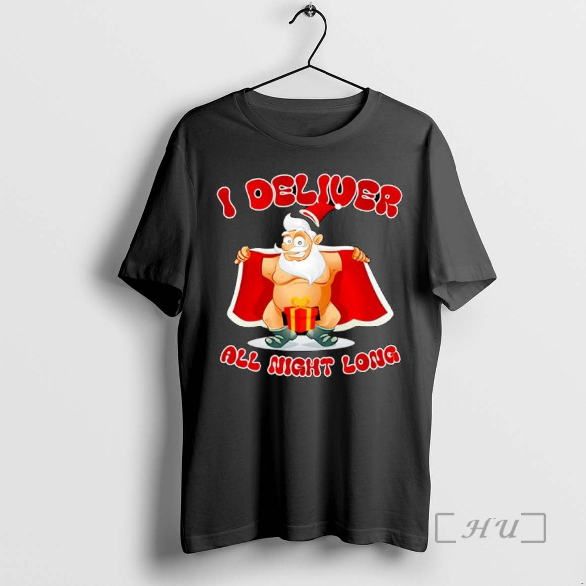 Limited Edition Santa Claus I Deliver All Night Long Christmas Ornaments Tee Shirt Sweater