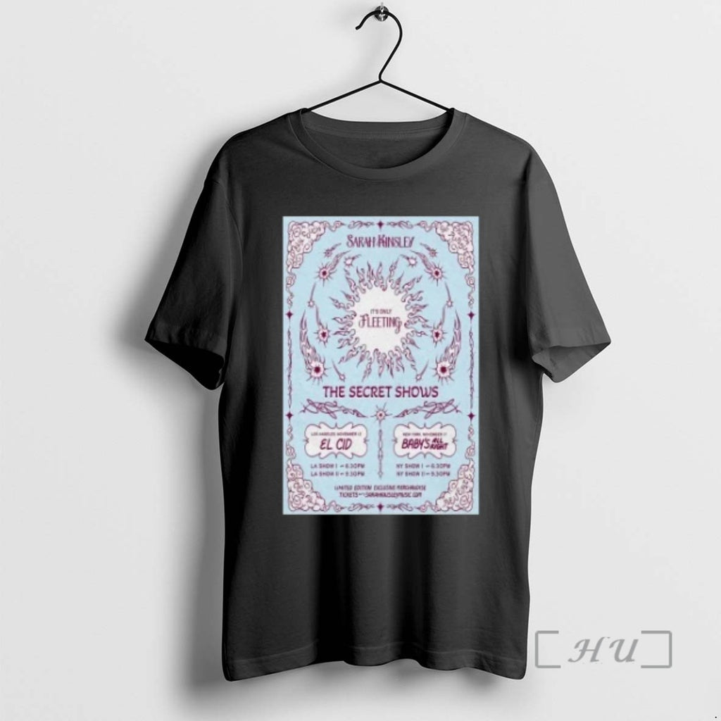 Limited Edition Sarah Kinsley The Secret Shows 2025 Tee Shirt Sweater
