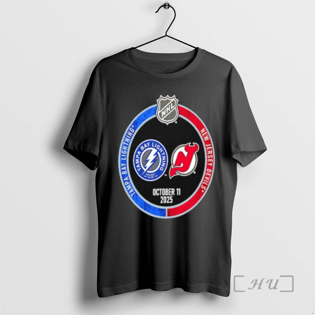 Limited Edition Tampa Bay Lightning Vs New Jersey Devils 2025 Nhl Opening Night