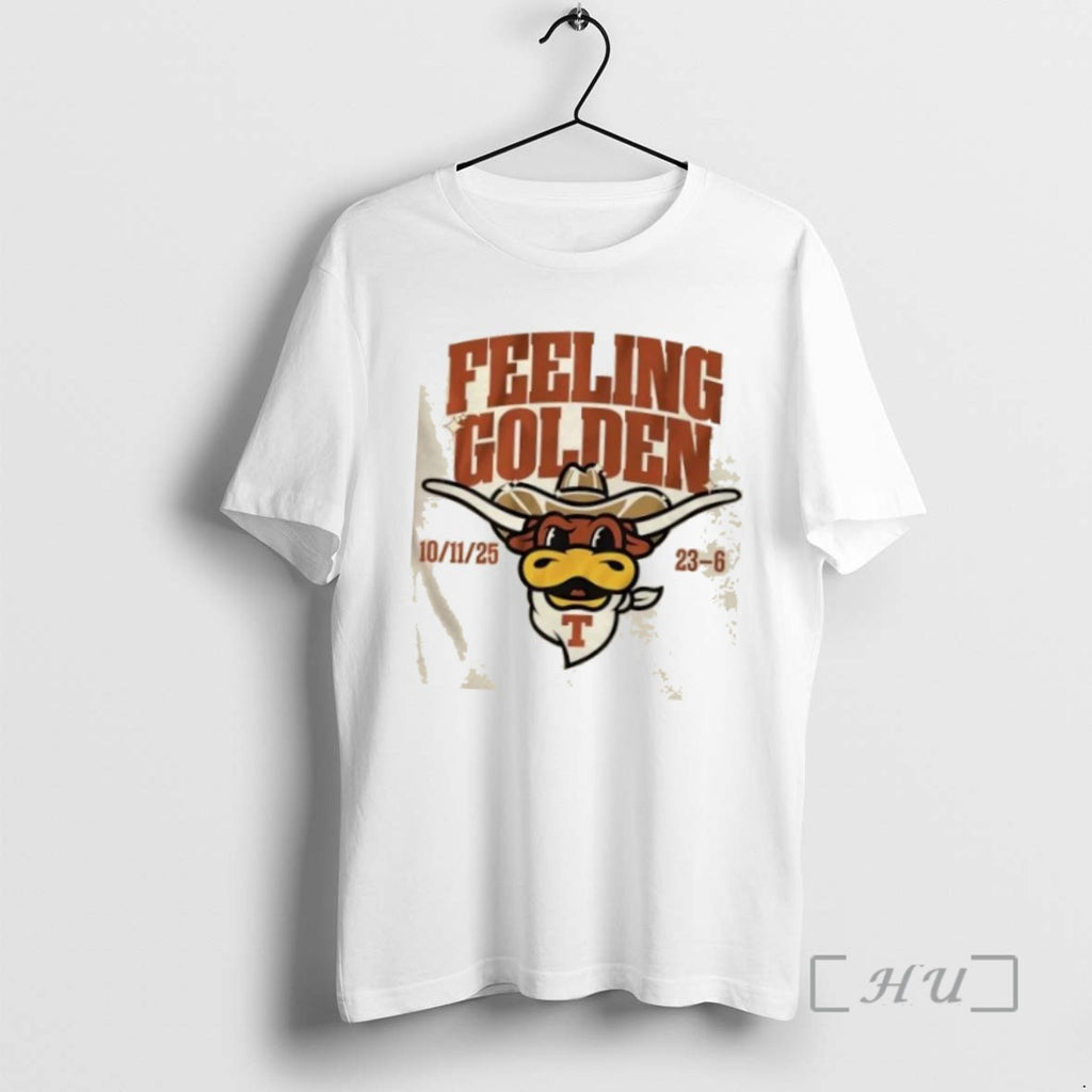 Limited Edition Texas Longhorns Football Feeling Golden Tee Shirt Sweater