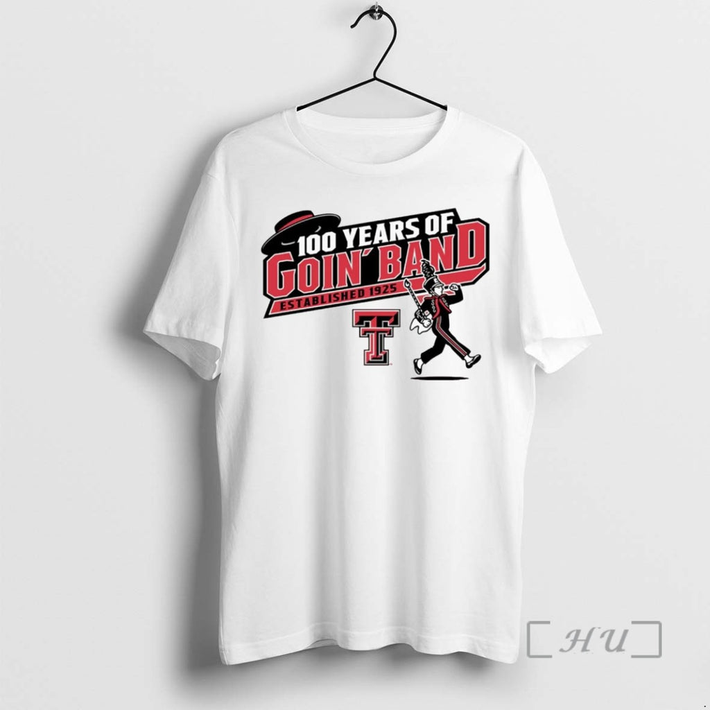 Limited Edition Texas Tech Red Raiders 100 Years Of Goin Band Tee Shirt Sweater