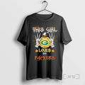 Limited Edition This Girl Loves Her Green Bay Packer Halloween Tee Shirt Sweater