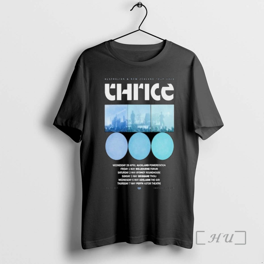 Limited Edition Thrice Australia And New Zealand Tour 2026 Tee Shirt Sweater