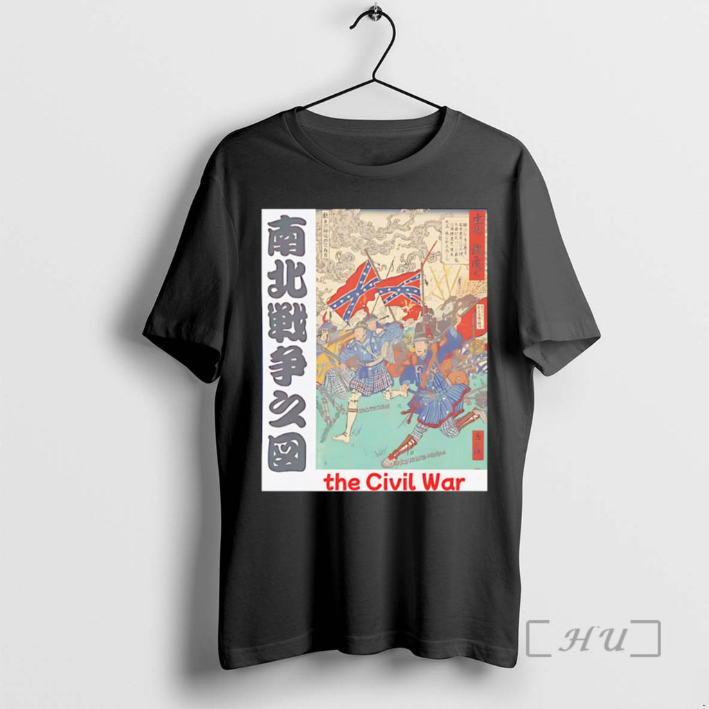 Limited Edition Ukiyo E Style American Civil War Tee Shirt Sweater