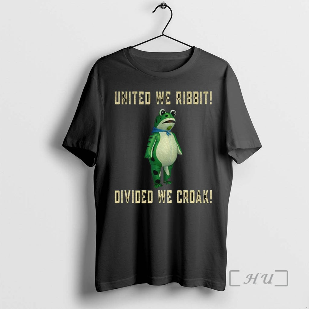 Limited Edition United We Ribbit Divided We Croak Frog Of Portland 2025 Tee Shirt Sweater