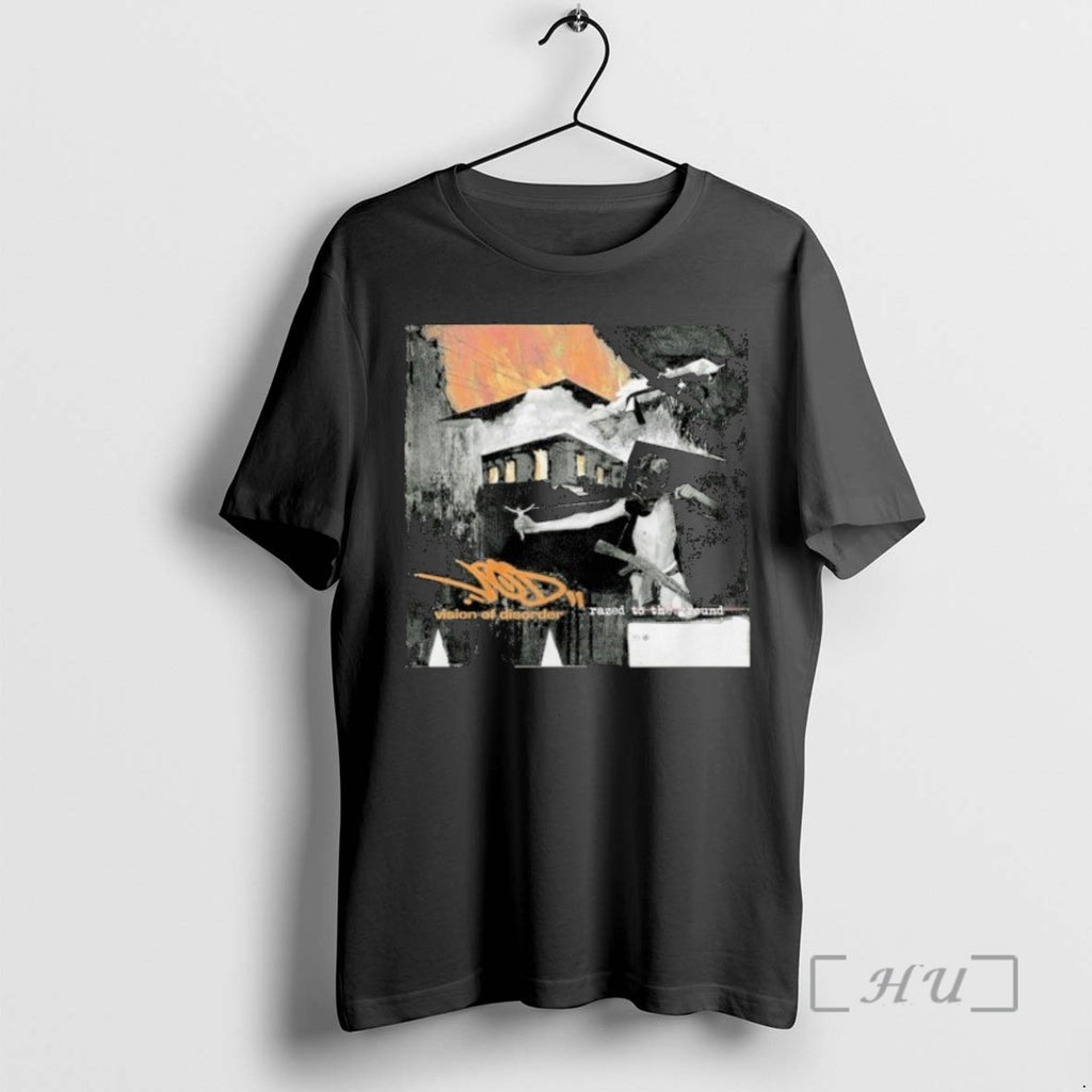 Limited Edition Vision Of Disorder Razed To The Ground Tee Shirt Sweater