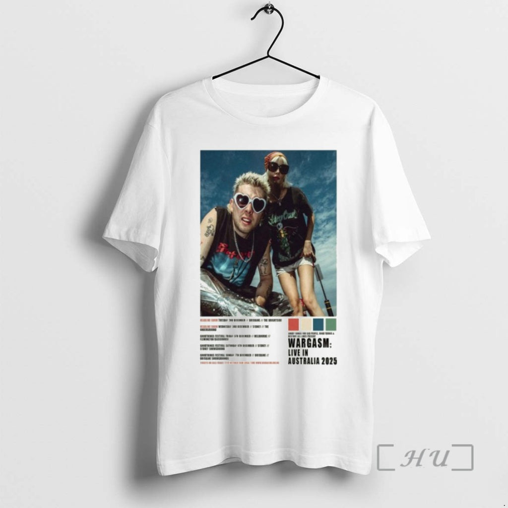 Limited Edition Wargasm Live In Australia 2025 Tee Shirt Sweater