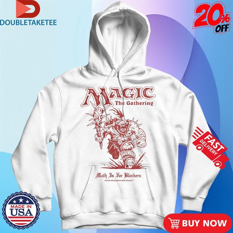 Magic The Gathering Math Is For Blockers Wizard Of Barge Fantasy Brigade Unisex , , , Long Sleeve Tee