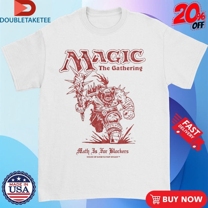 Magic The Gathering Math Is For Blockers Wizard Of Barge Fantasy Brigade Unisex , , , Long Sleeve Tee