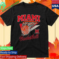 Miami Oh Basketball Retro Swish Shirt Unisex , , , Long Sleeve Tee
