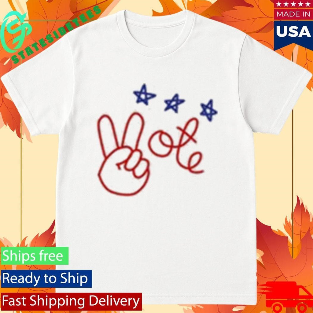 Nicolle Wallace Wearing Peace Vote Shirt Unisex , , , Long Sleeve Tee