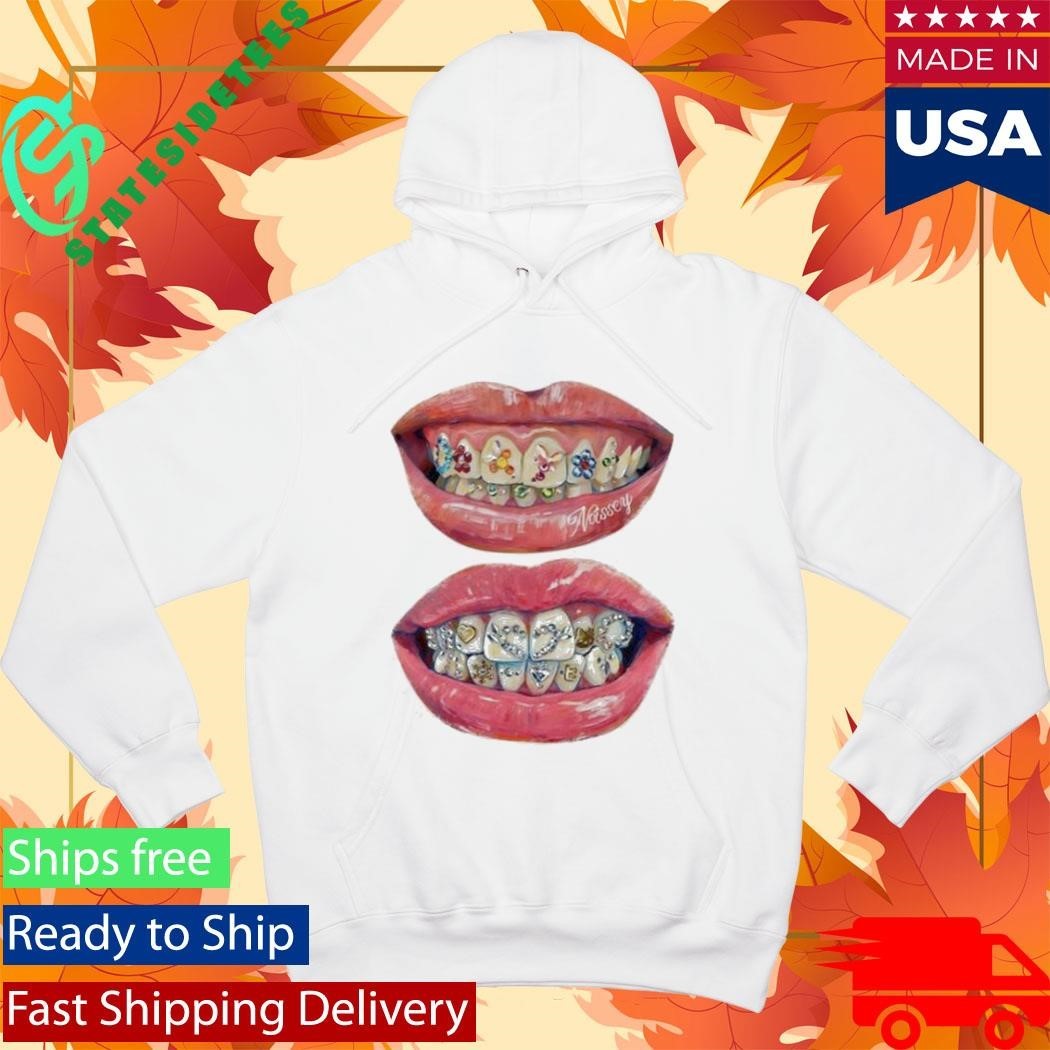 Noissey Hand-Drawn Iced Out Grillz Shirt Unisex , , , Long Sleeve Tee