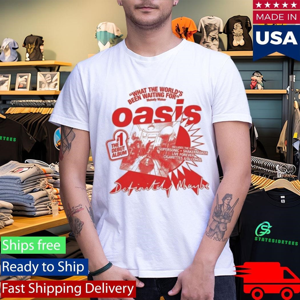 Oasis What The World’s Been Waiting For Natural Shirt Unisex , , , Long Sleeve Tee