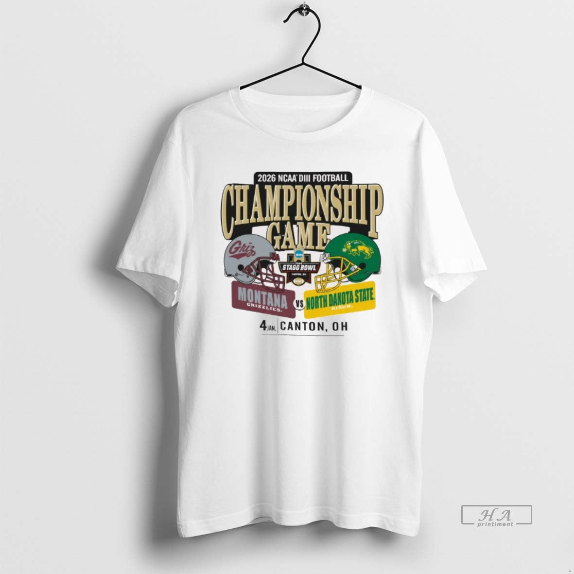 Official 2026 Ncaa Diii Football Stagg Bowl Championship Game Montana Grizzlies Vs