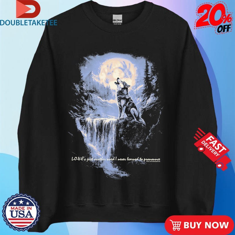 Official 3Oh!3 Love’s Just Another Word I Never Learned To Pronounce Wolf Shirts Unisex , , , Long Sleeve Tee