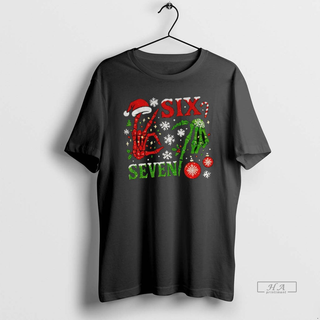 Official 6 7 7 6 Christmas Skeleton