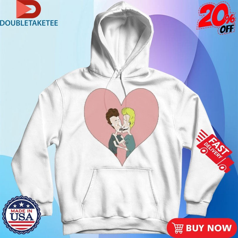 Official Aiden Arata x Beavis and Butt-Head Heart s Unisex , , , Long Sleeve Tee