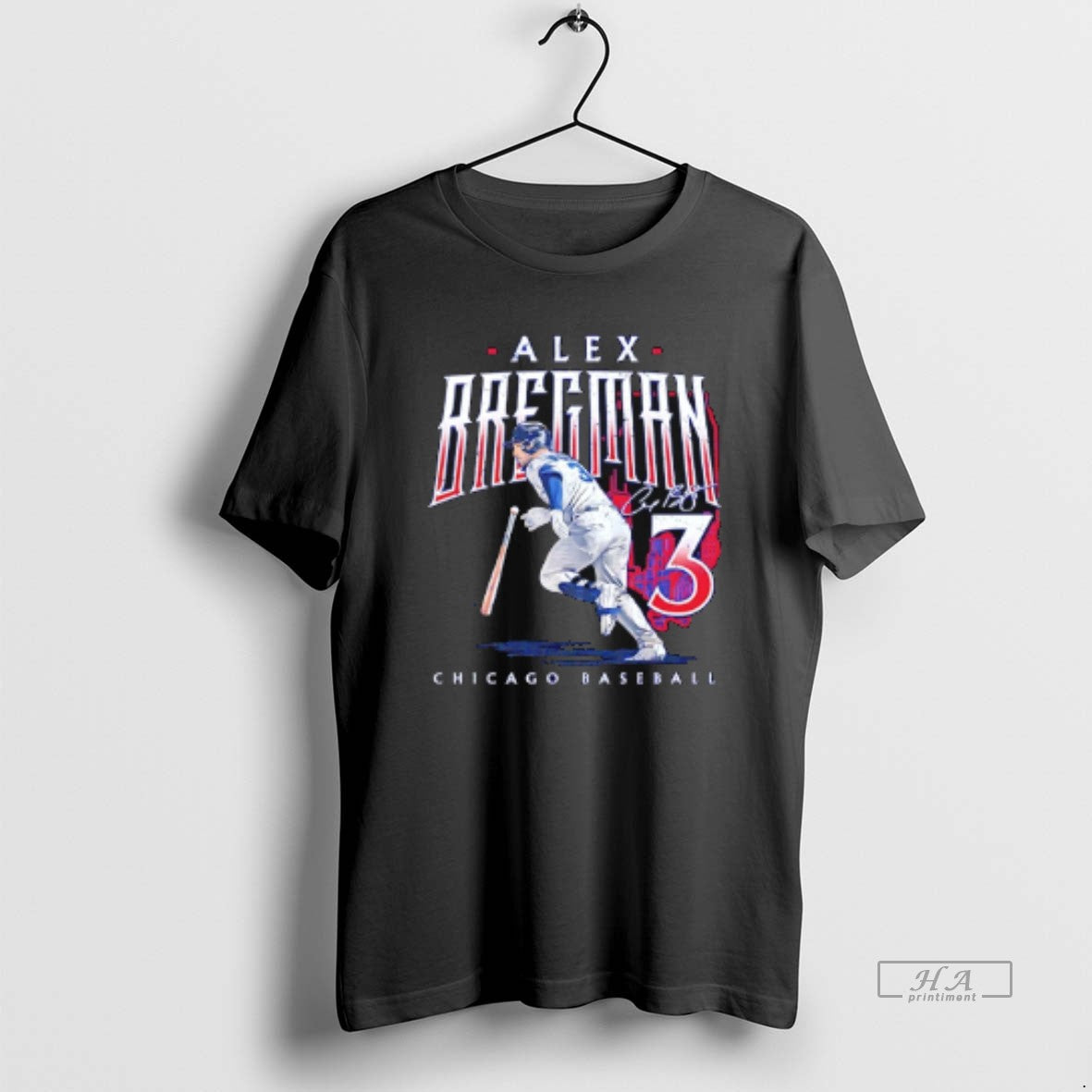 Official Alex Bregman Chicago Cubs Signature Cartoon