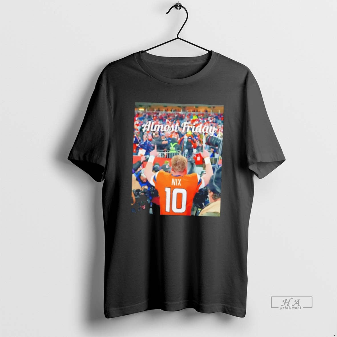Official Almost Friday Bo Nix Denver Broncos Tee