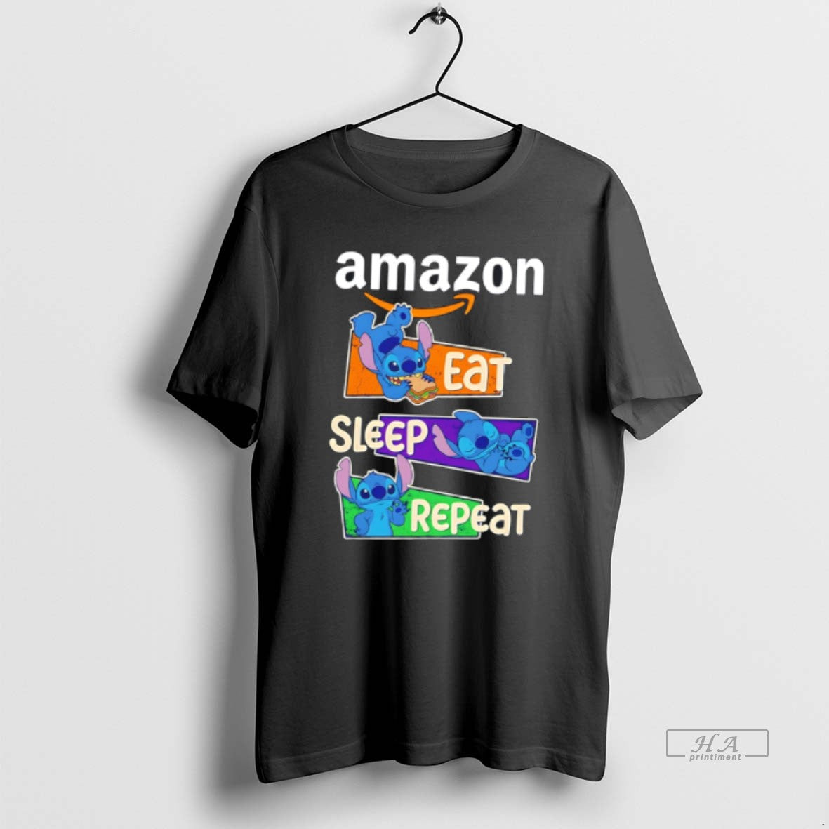 Official Amazon X Bluey Eat Sleep Repeat Tee