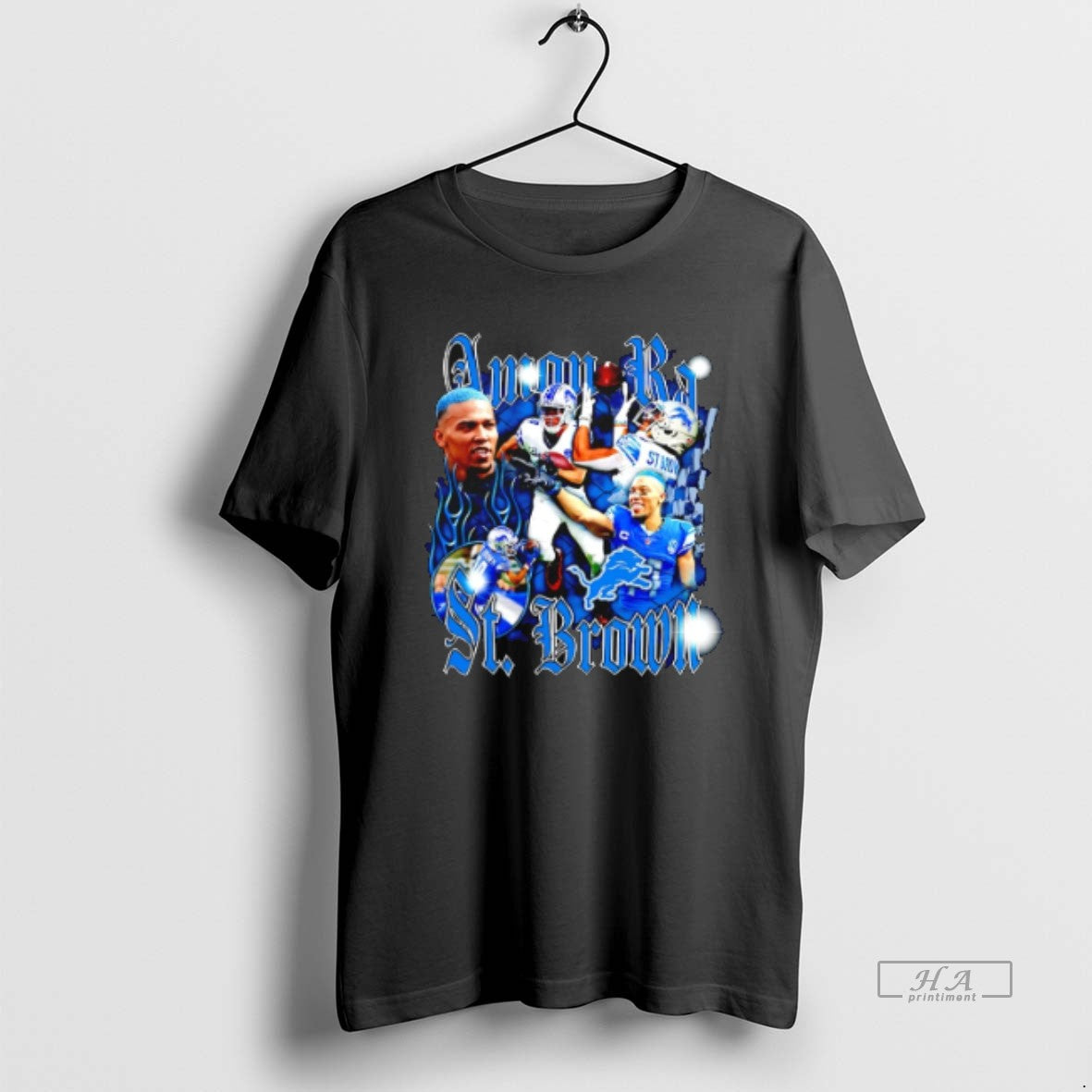 Official Amon Ra St Brown Detroit Lions Notorious Graphic