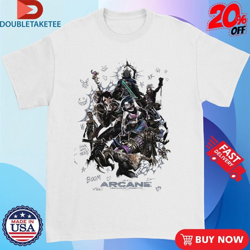Official Arcane League Of Legends Arcane Anniversary Shirts Unisex , , , Long Sleeve Tee