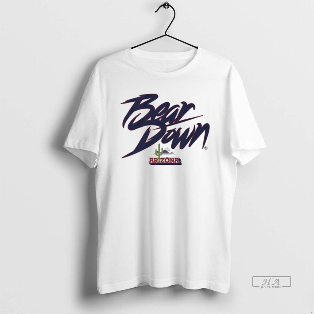 Official Arizona Wildcats Bear Down Cactus Logo