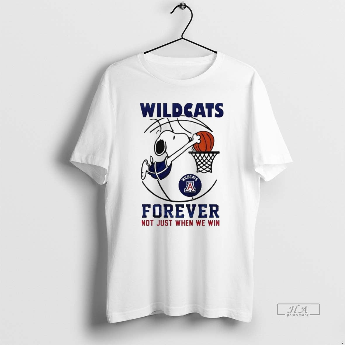 Official Arizona Wildcats Ncaa Basketball Snoopy Forever Not Just When We Win 2026