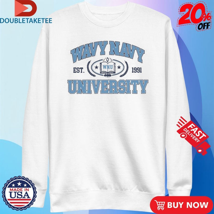 Official BabyFace Ray Wavy Navy University Est 1991 Academic Shirts Unisex , , , Long Sleeve Tee